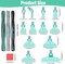 Diamond Painting Pen Accessories Tools Set,3PCS Glitter Diamond Art Pen and 12Pcs Green Metal Screw Thread Multi Placer Tips,Resin Diamond Painting Drill Pens for DIY Diamond Art